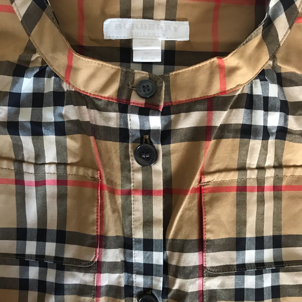 New Burberry Dress Size 14 Authentic Vintage Check - Picture 6 of 8